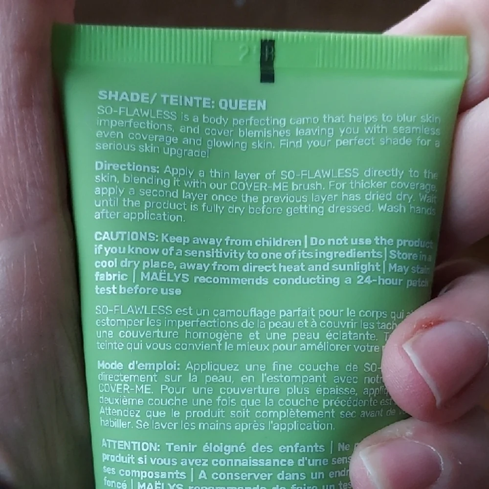 Maelys So-Flawless Body Perfecting Camo Cream * Made In Usa - Shade: Queen